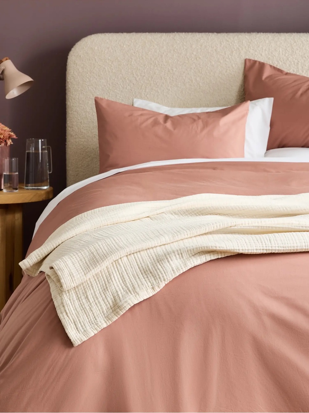 NWT QUINCE Organic Cotton Gauze Blanket King/Cal King Undyed 7350 - Picture 3 of 9